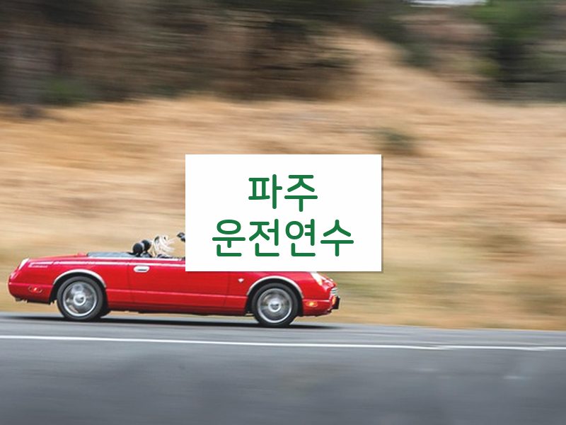파주운전연수 후기