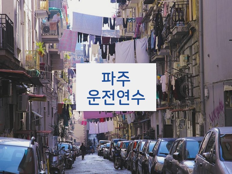 파주운전연수 후기