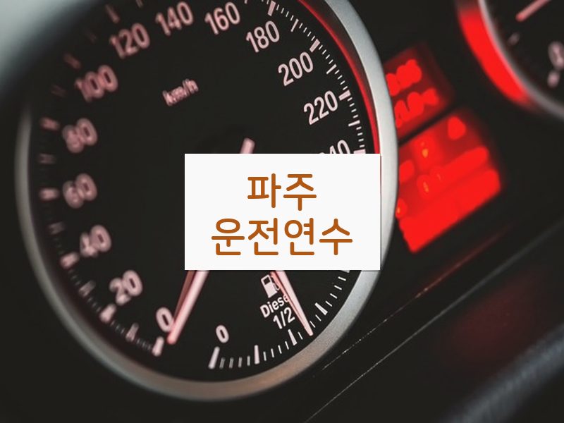 파주운전연수 후기