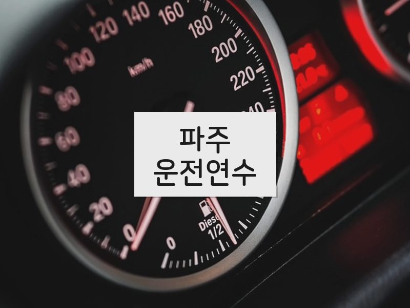 파주운전연수 후기