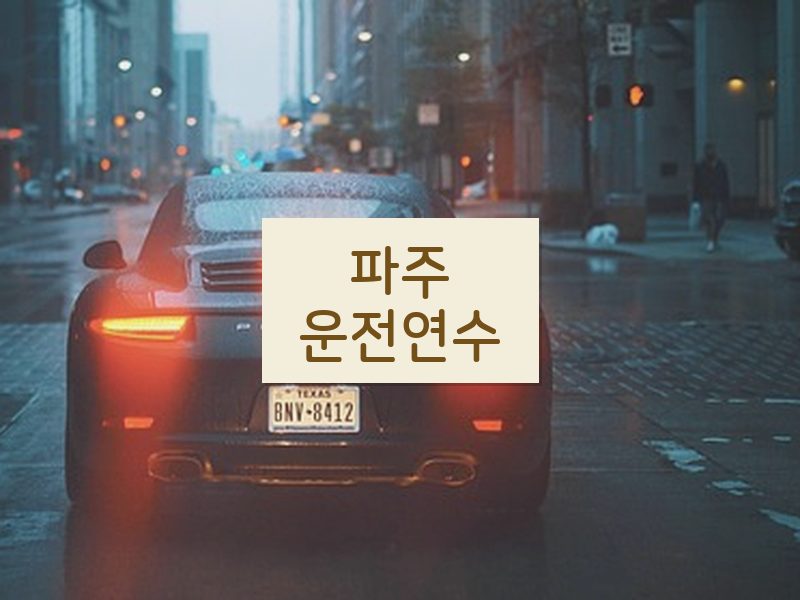 파주운전연수 후기