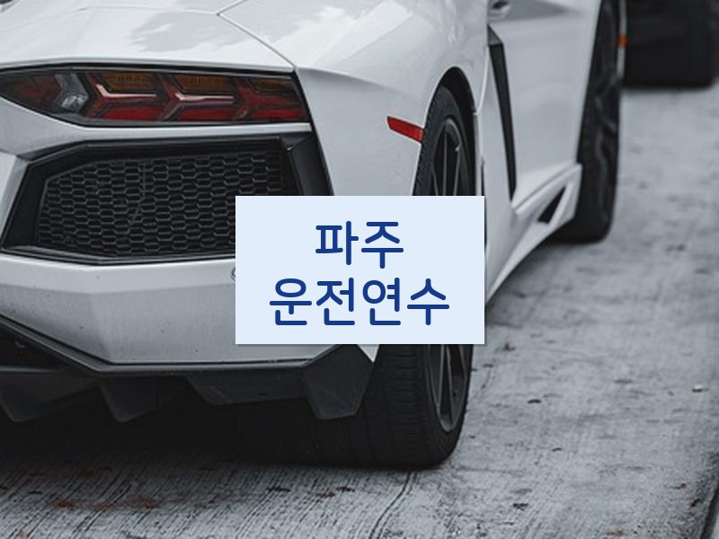 파주운전연수 후기