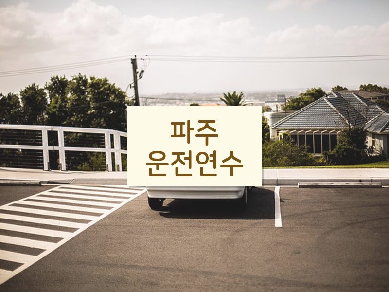 파주운전연수 후기
