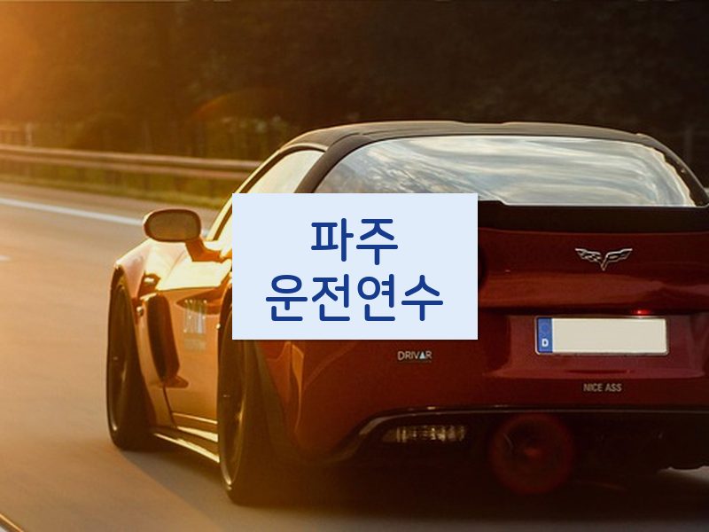 파주운전연수 후기