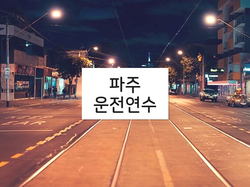 파주운전연수 후기
