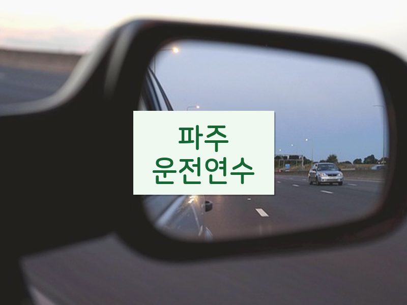 파주운전연수 후기
