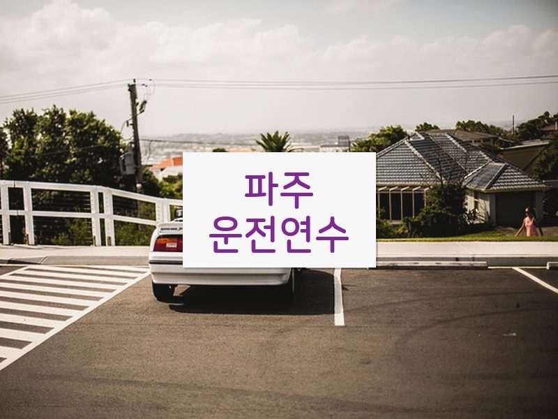 파주운전연수 후기