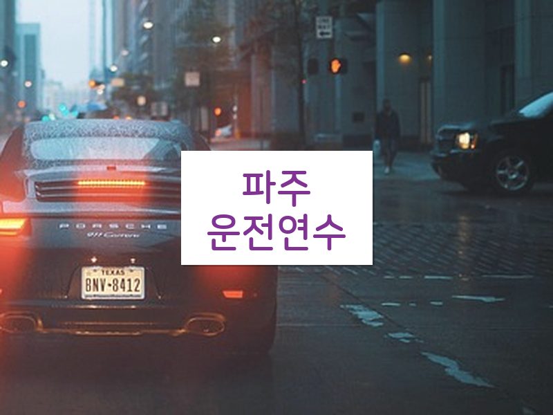 파주운전연수 후기