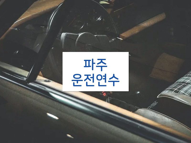 파주운전연수 후기