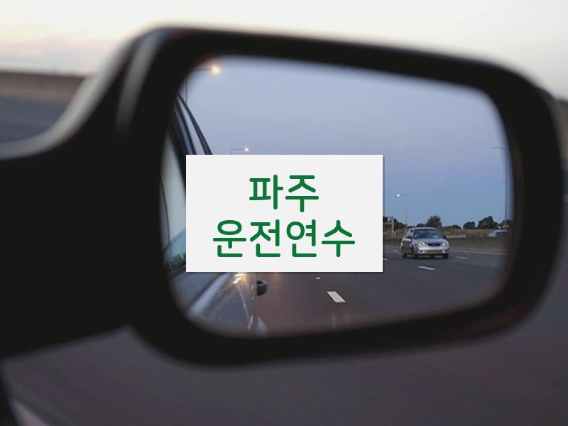 파주운전연수 후기