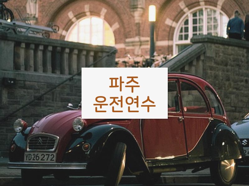 파주운전연수 후기