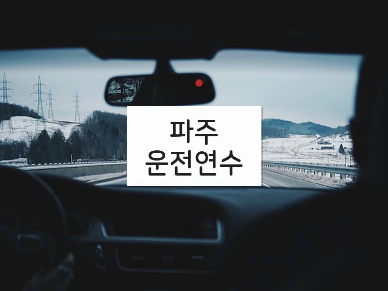 파주운전연수 후기