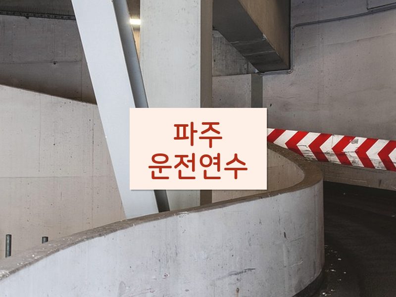 파주운전연수 후기