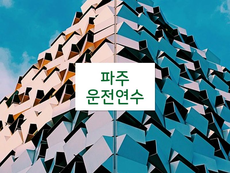 파주운전연수 후기
