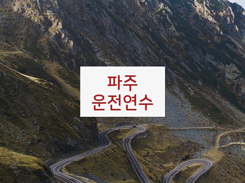 파주운전연수 후기