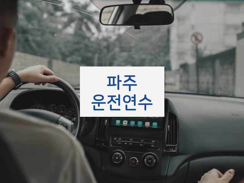 파주운전연수 후기