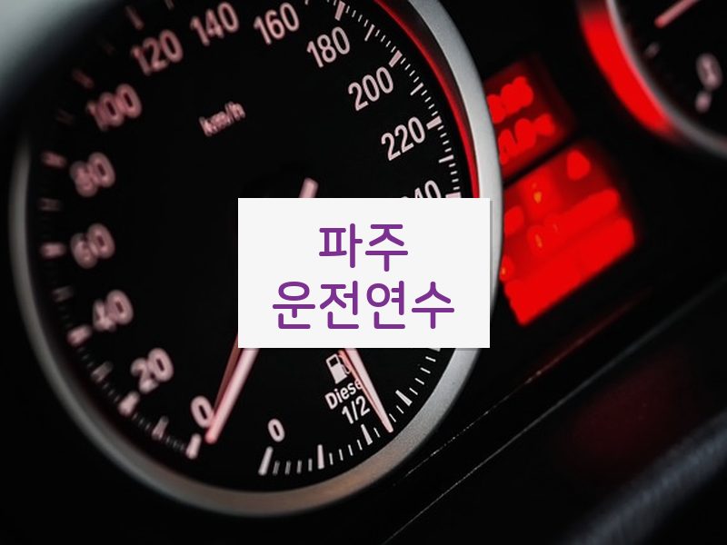 파주운전연수 후기