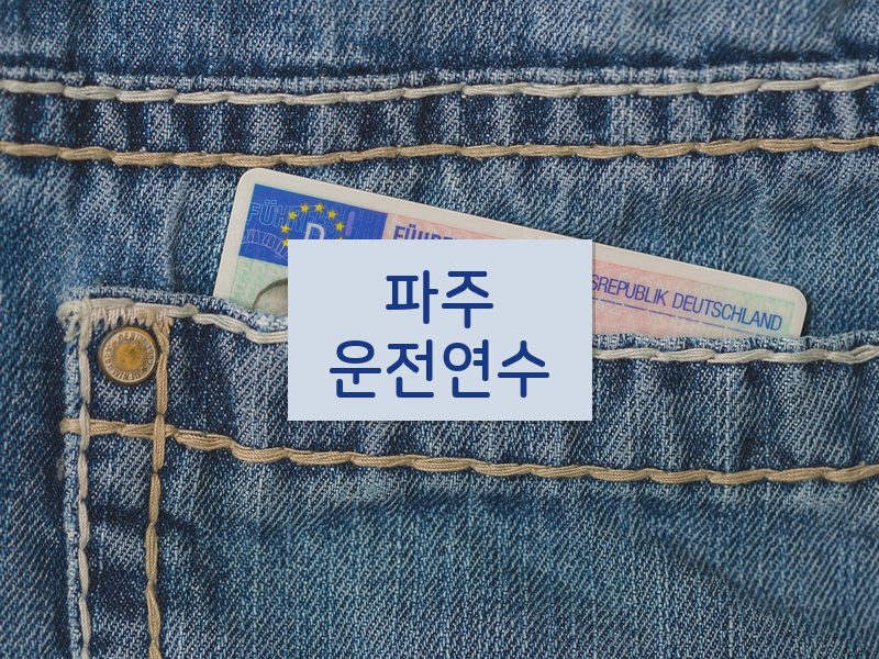 파주운전연수 후기