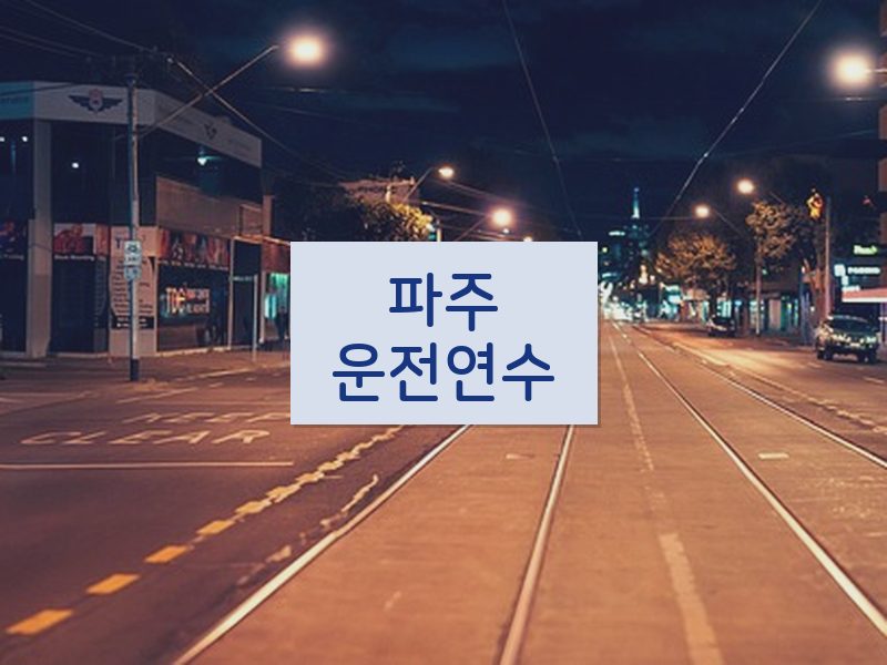 파주운전연수 후기