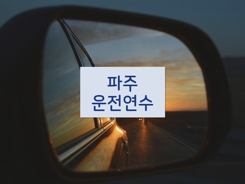 파주운전연수 후기