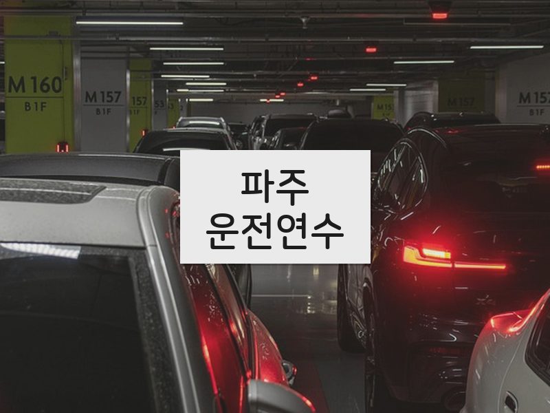 파주운전연수 후기