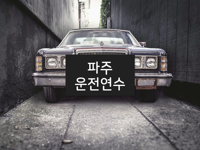 파주운전연수 후기