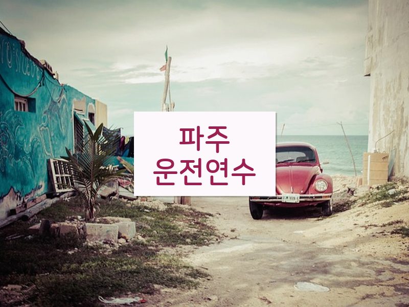 파주운전연수 후기