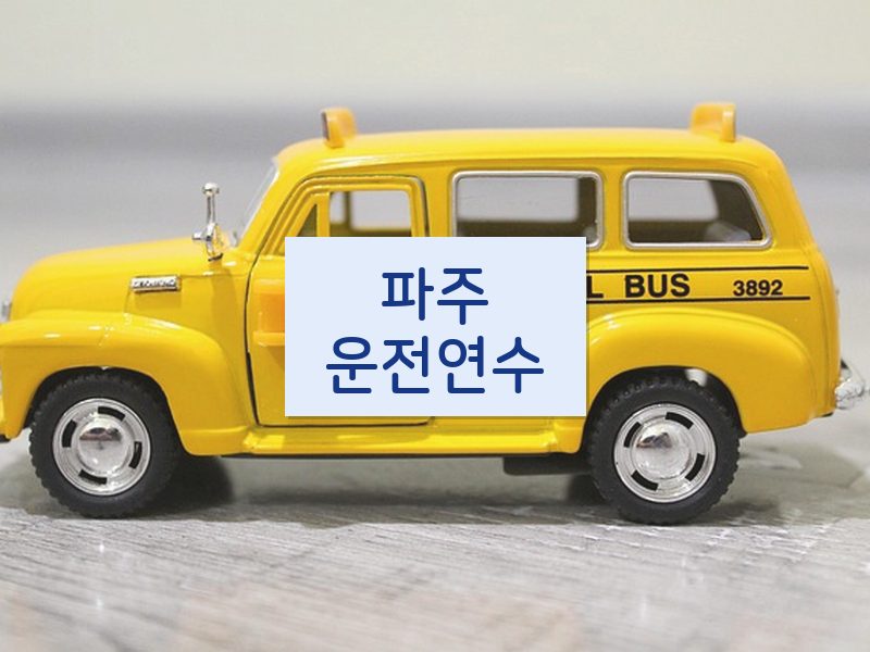 파주운전연수 후기
