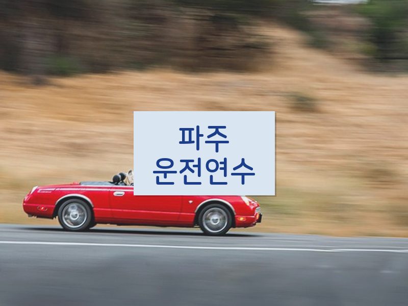 파주운전연수 후기