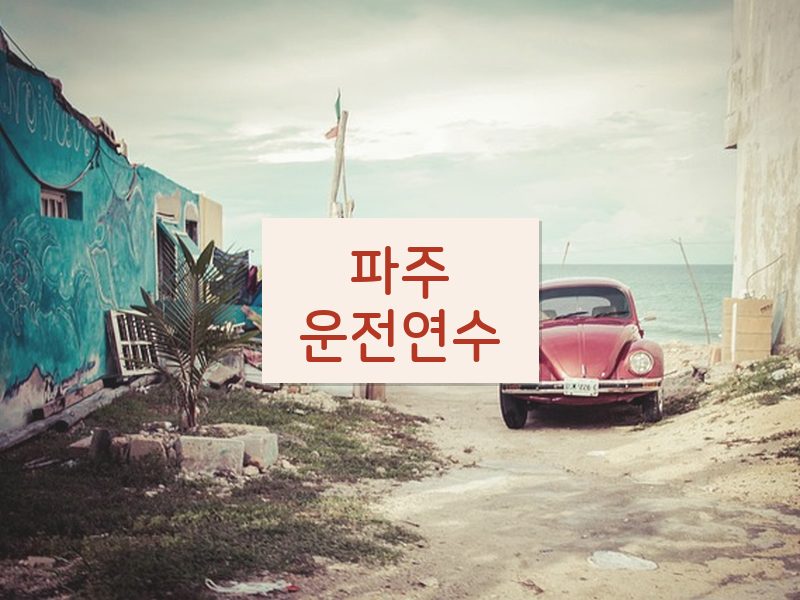 파주운전연수 후기