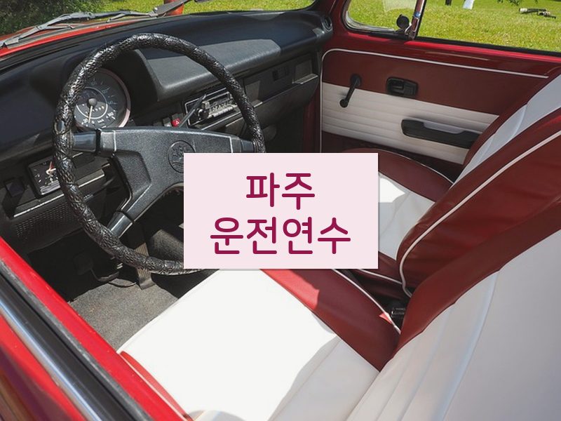 파주운전연수 후기