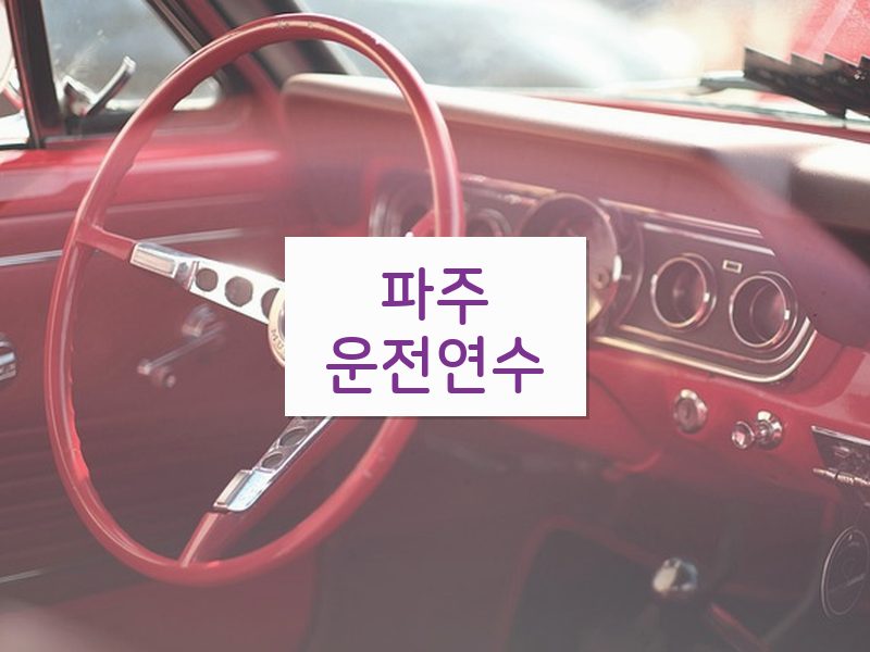 파주운전연수 후기
