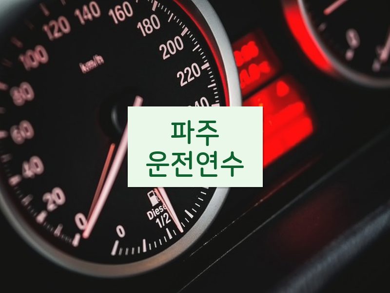 파주운전연수 후기