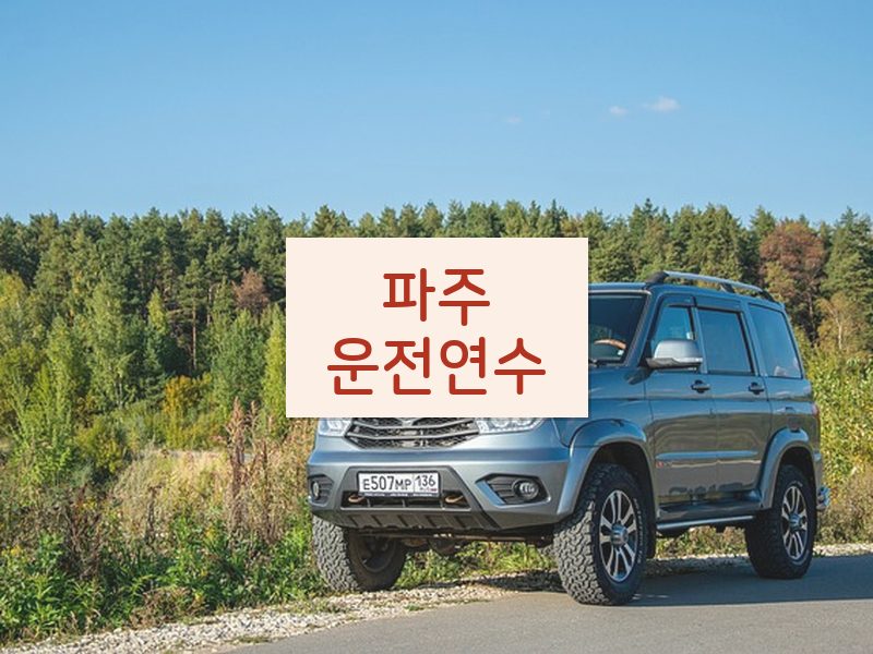 파주운전연수 후기