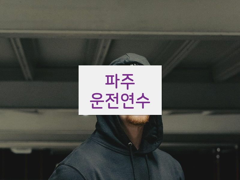 파주운전연수 후기