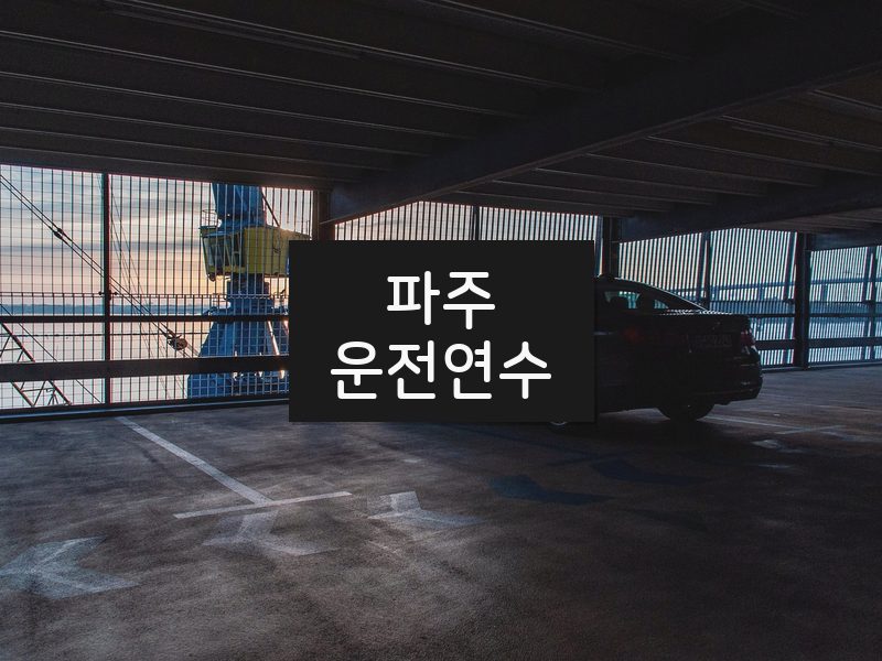 파주운전연수 후기