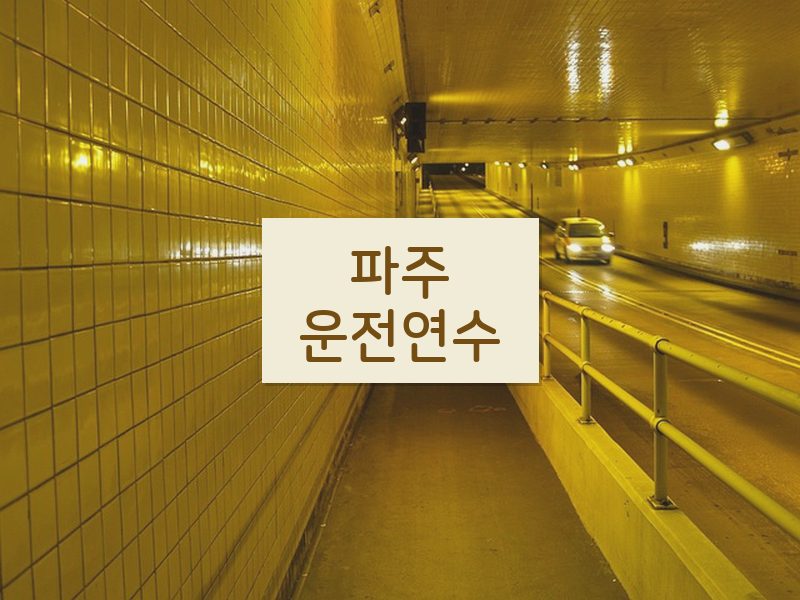 파주운전연수 후기