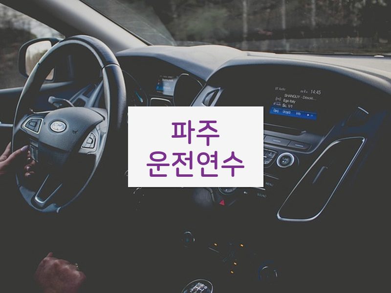 파주운전연수 후기