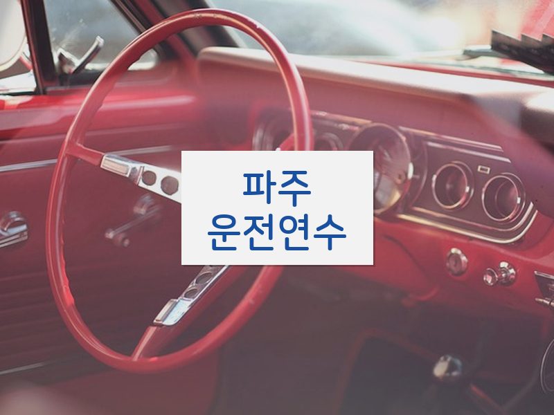 파주운전연수 후기