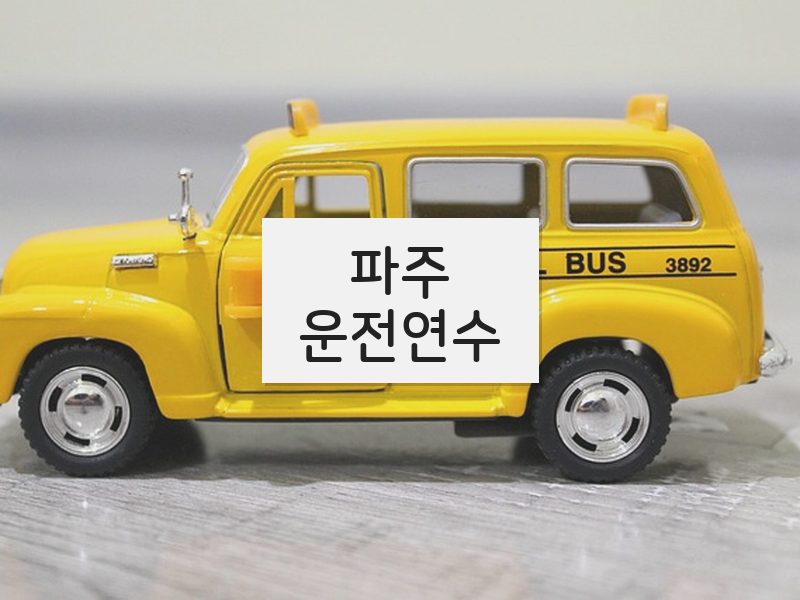 파주운전연수 후기
