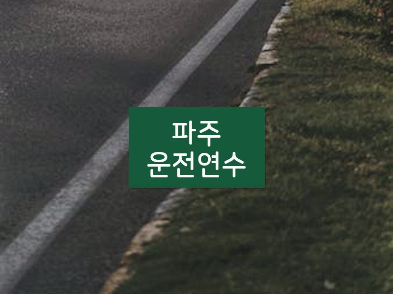 파주운전연수 후기