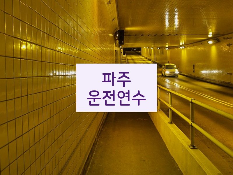 파주운전연수 후기