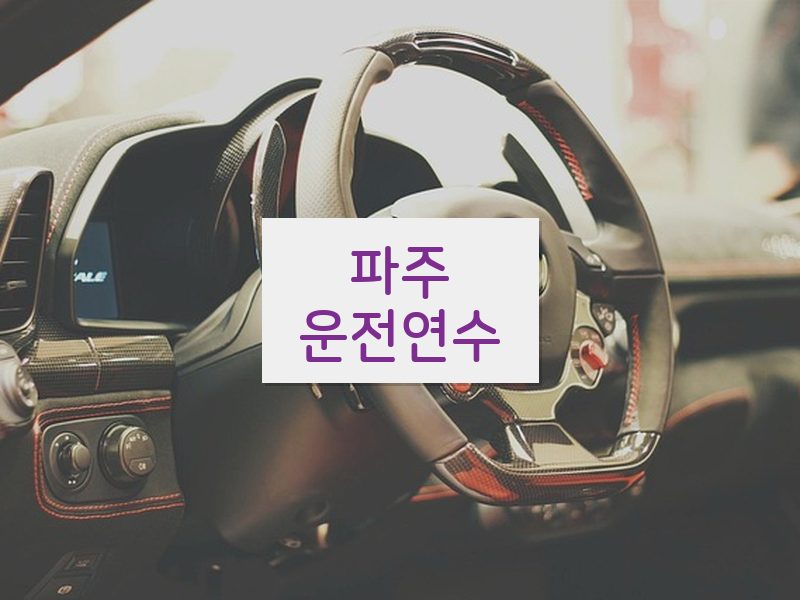 파주운전연수 후기