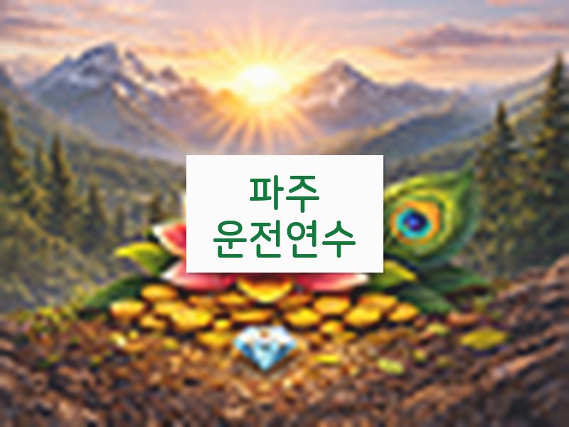 파주운전연수 후기