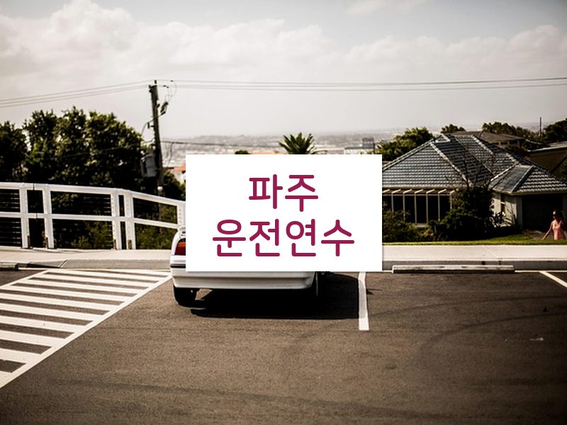 파주운전연수 후기