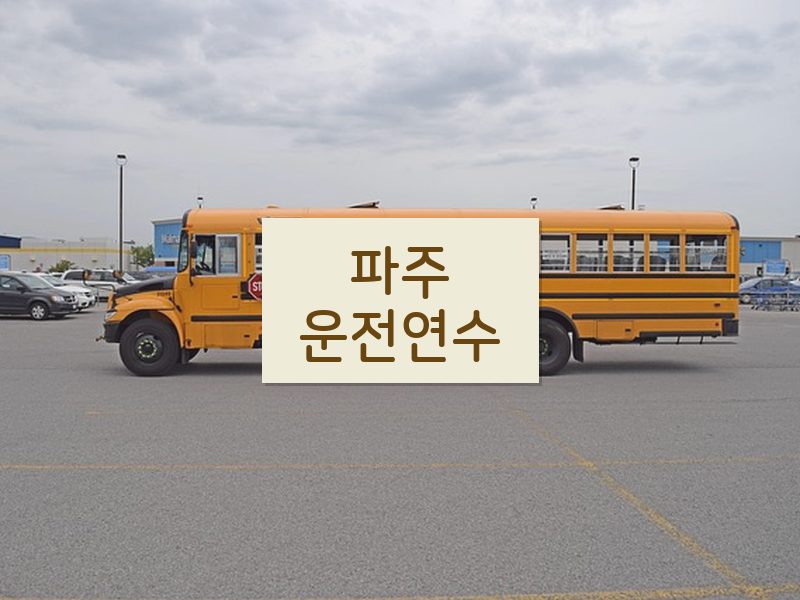 파주운전연수 후기