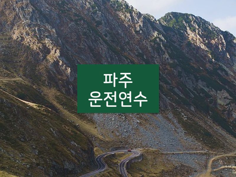 파주운전연수 후기