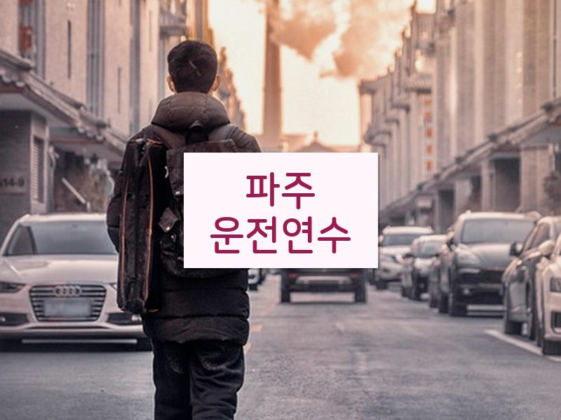 파주운전연수 후기