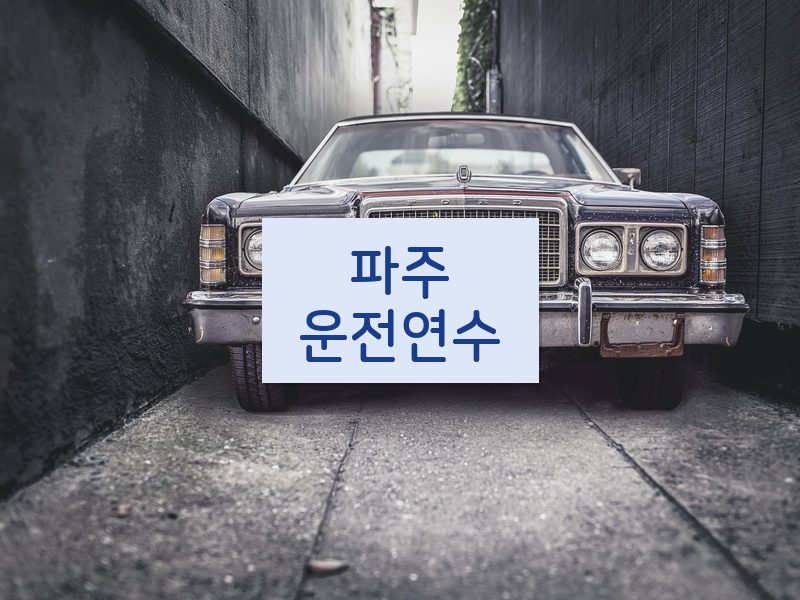 파주운전연수 후기