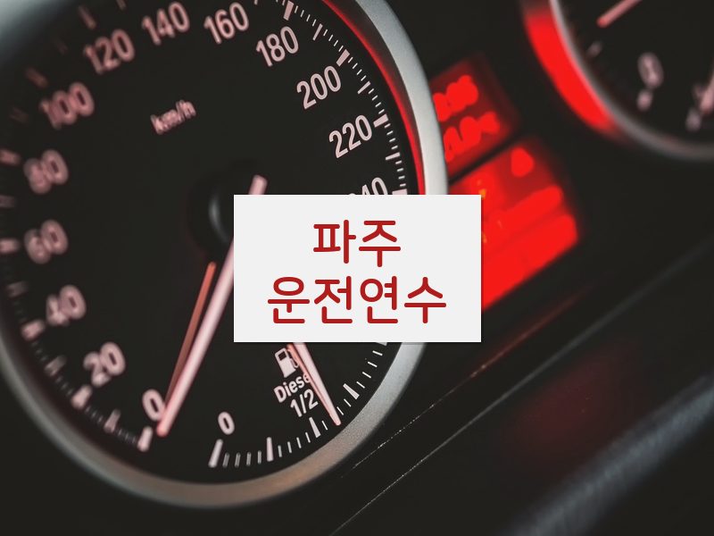 파주운전연수 후기